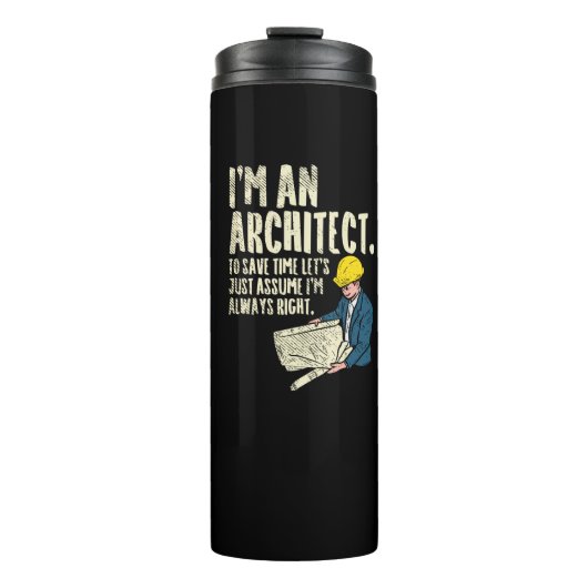 Architekt - Ich bin Architekt Thermosbecher (Vorderseite)