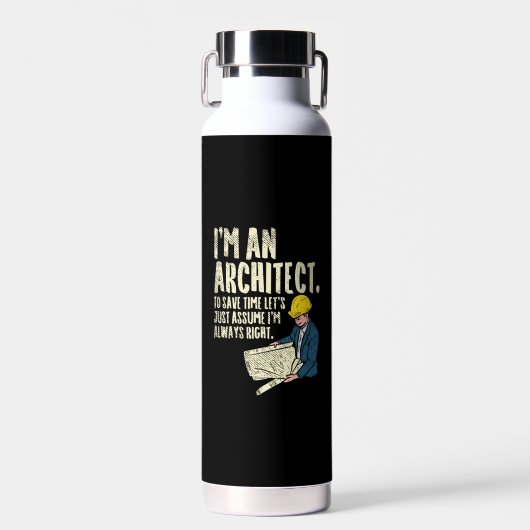 Architekt - Ich bin Architekt Trinkflasche (Vorne)