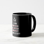 Architekt Ich bin ein Gezeichnet Stuff Job Archite Tasse (VorderseiteRechts)