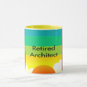 Architekt im Ruhestand Tasse (Zentrum)