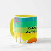 Architekt im Ruhestand Tasse (Vorderseite Links)