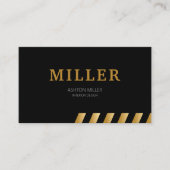 Architekt Instagram folgen Schwarz und Metallic Go Visitenkarte (Vorderseite)