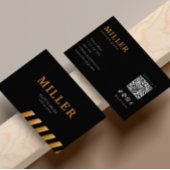 Architekt Instagram folgen Schwarz und Metallic Go Visitenkarte