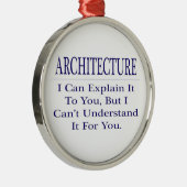 Architekt Joke .. Erklären Sie nicht verstehen Ornament Aus Metall (Rechts)