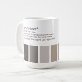 Architekt. Kaffeetasse (Vorderseite Links)