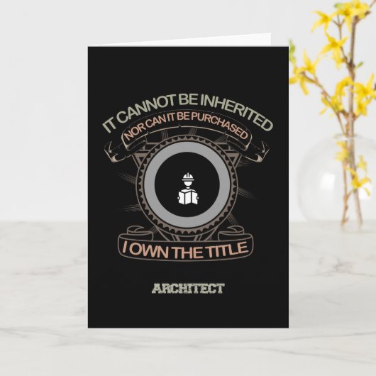 Architekt Karte (Gelbe Blume)