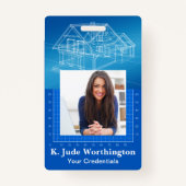 Architekt Lanyard Abzeichen - Siehe Zurück Ausweis (Vorderseite)