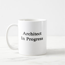 Architekt laufend kaffeetasse