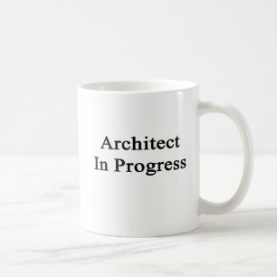 Architekt laufend kaffeetasse