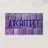 Architekt Lila Sandstone I Visitenkarte (Rückseite)