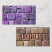 Architekt Lila Sandstone I Visitenkarte (Vorne/Hinten)