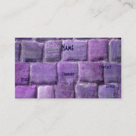 Architekt Lila Sandstone I Visitenkarte (Vorderseite)