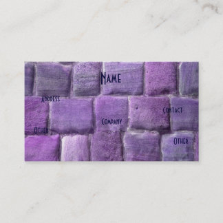 Architekt Lila Sandstone Visitenkarte