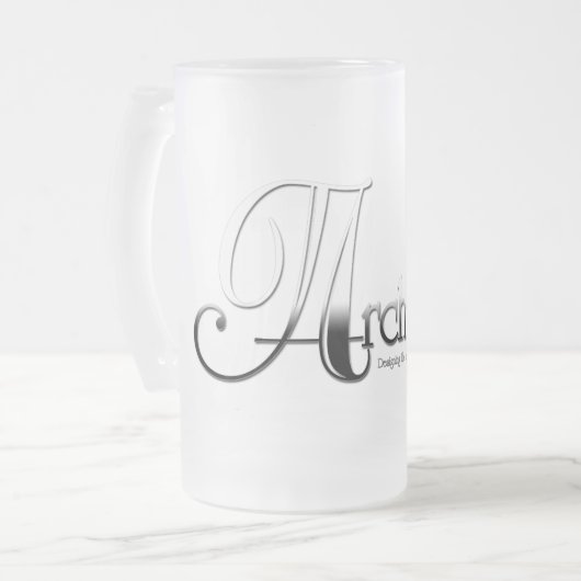 Architekt Mattglas Bierglas (Vorderseite Links)