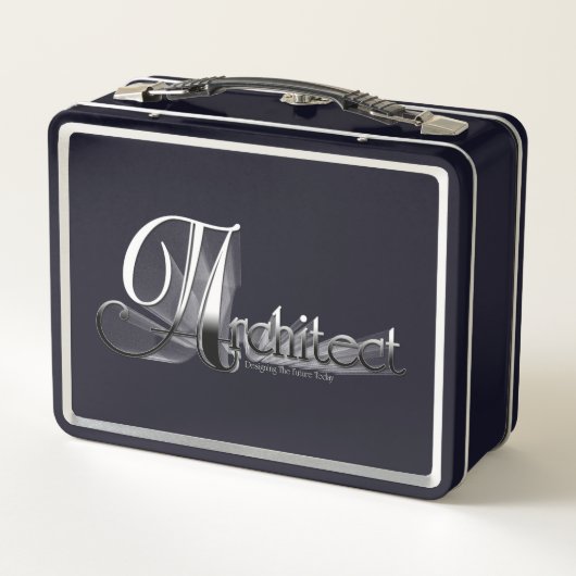 Architekt Metall Lunch Box (Rückseite)