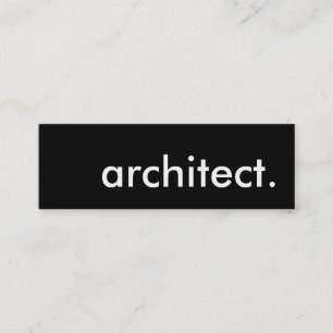 Architekt. Mini Visitenkarte