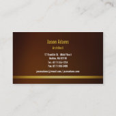 Architekt | modern visitenkarte (Rückseite)