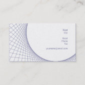 Architekt | Modern Visitenkarte (Rückseite)