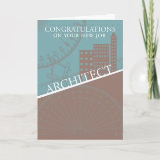 Architekt - Neuer Job - Architekturwerkzeuge, Kart Karte