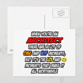 Architekt .. OMG WTF LOL Postkarte (Vorne/Hinten)