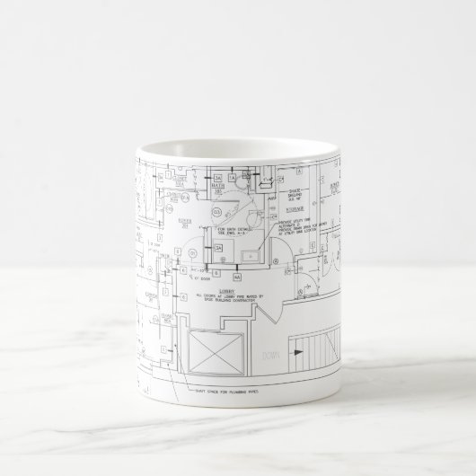 Architekt plant Kaffeemaschine Tasse (Mittel)