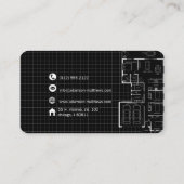 Architekt plant Visitenkarte (Rückseite)