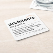 Architekt Rechteckiger Pappuntersetzer (angewinkelt)