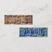 Architekt Sandstone Blue I Mini Visitenkarte (Vorne/Hinten)