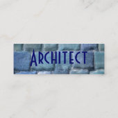Architekt Sandstone Blue I Mini Visitenkarte (Rückseite)