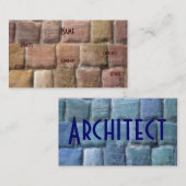 Architekt Sandstone Blue I Visitenkarte (Vorne/Hinten)