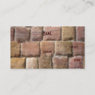 Architekt Sandstone Blue Visitenkarte