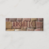 Architekt Sandstone I Mini Visitenkarte (Rückseite)