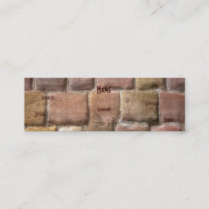 Architekt Sandstone Mini Visitenkarte