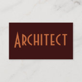Architekt Sandstone Visitenkarte (Rückseite)