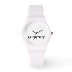 ARCHITEKT sportliche weiße Silikon-Uhr Armbanduhr