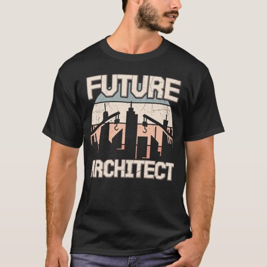 Architekt Student Future Architect Retro T-Shirt (Vorderseite)