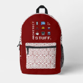 Architekt Stuff Bedruckter Rucksack (Vorderseite)