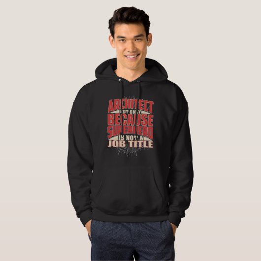 Architekt Superhero Hoodie (Vorne ganz)