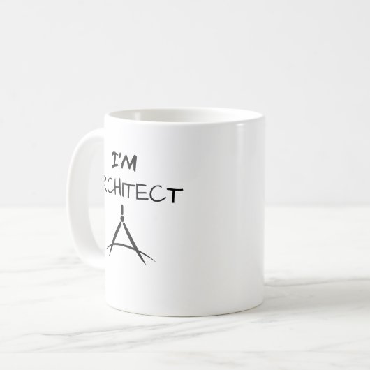Architekt TShirt, Architect Student T-Shirt Kaffeetasse (Vorderseite Links)