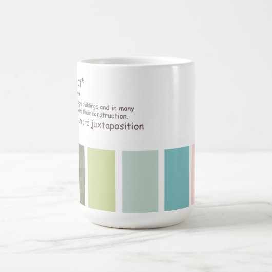 Architekt. Überzogene Juxtaposition Kaffeetasse (Mittel)