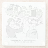 Architekt und Bauherr schauen sich die Pläne des H Glasuntersetzer (Rückseite)