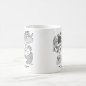 Architekt und Bauherr schauen sich die Pläne des H Kaffeetasse (Mittel)