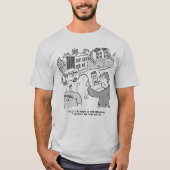 Architekt und Bauherr schauen sich die Pläne des H T-Shirt (Vorderseite)