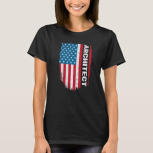 Architekt US-Fahne für einen Architekten T-Shirt