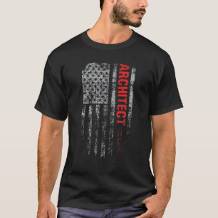 Architekt USA Flagge Beruf Vintage Architekt Jo T-Shirt