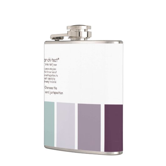 Architekt Vinyl Wrapped Flask Flachmann (Links)
