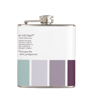 Architekt Vinyl Wrapped Flask Flachmann