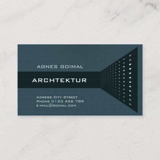 Architekt Visitenkarte Zazzle De