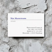 Architekt Visitenkarte