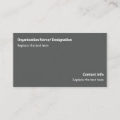 Architekt Visitenkarte (Rückseite)